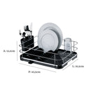 Escorredor de Louças Preto e Cromado